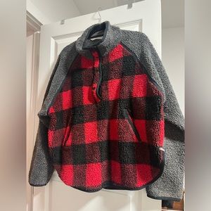 Woolrich Buffalo Plaid Fleece Pullover - XXL